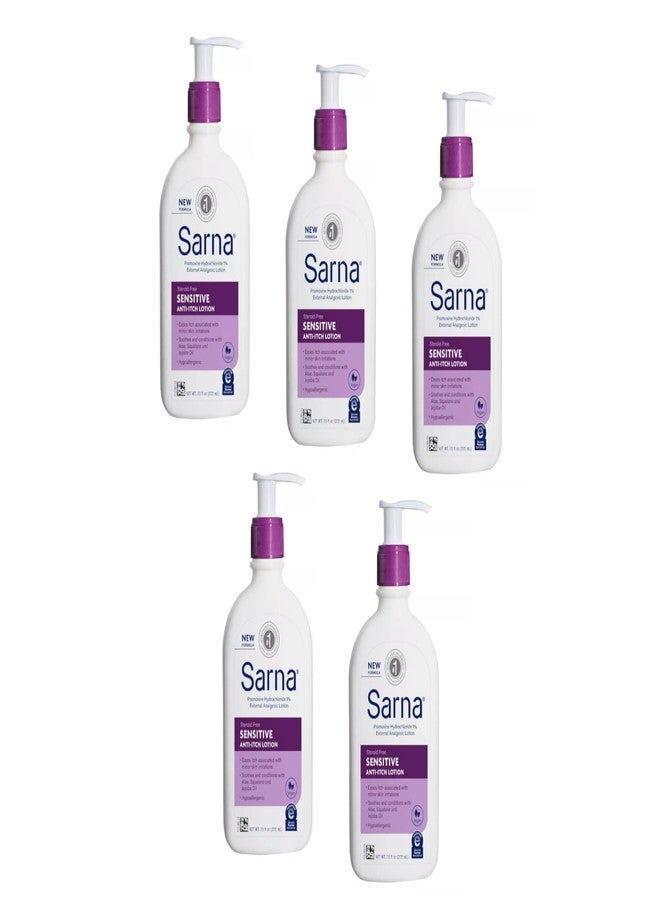 Sarna Sensitive Anti-Itch Lotion, 7.5 Fl. Oz. (Pack of 5) - Image 1